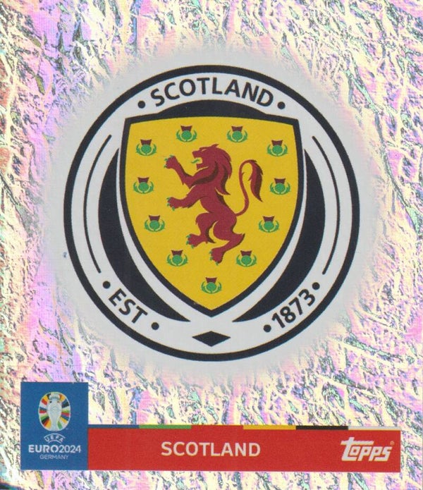 #SCO-1: EMBLEEM SCOTLAND FOIL - TOPPS UEFA EURO 2024 GERMANY