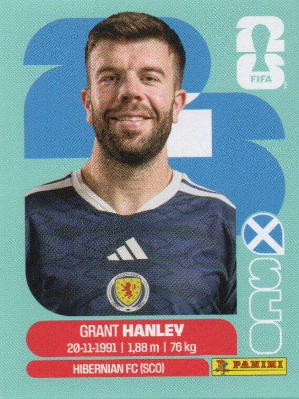 #SCO 10: Grant Hanley (Scotland) - Panini FIFA World Cup 2026 Canada, USA, Mexico. Standaard Editie