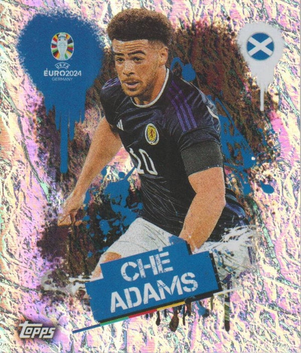#SCO-3: CHÉ ADAMS (SCOTLAND) FOIL - TOPPS UEFA EURO 2024 GERMANY