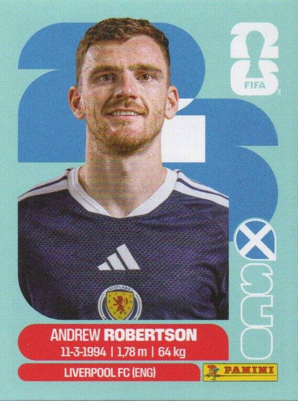 #SCO 6: Andrew Robertson (Scotland) - Panini FIFA World Cup 2026 Canada, USA, Mexico. Standaard Editie