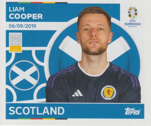 #SCO-7: LIAM COOPER (SCOTLAND) - TOPPS UEFA EURO 2024 GERMANY