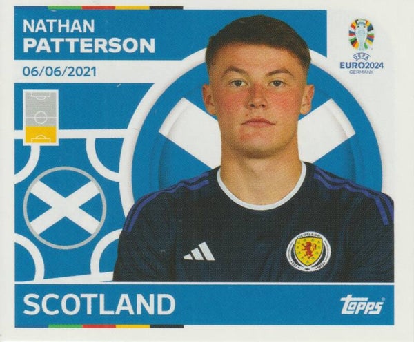 #SCO-8: NATHAN PATTERSON (SCOTLAND) - TOPPS UEFA EURO 2024 GERMANY