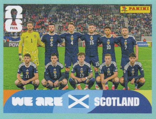 #SCO 13: Teamfoto (Scotland) - Panini FIFA World Cup 2026 Canada, USA, Mexico. Standaard Editie