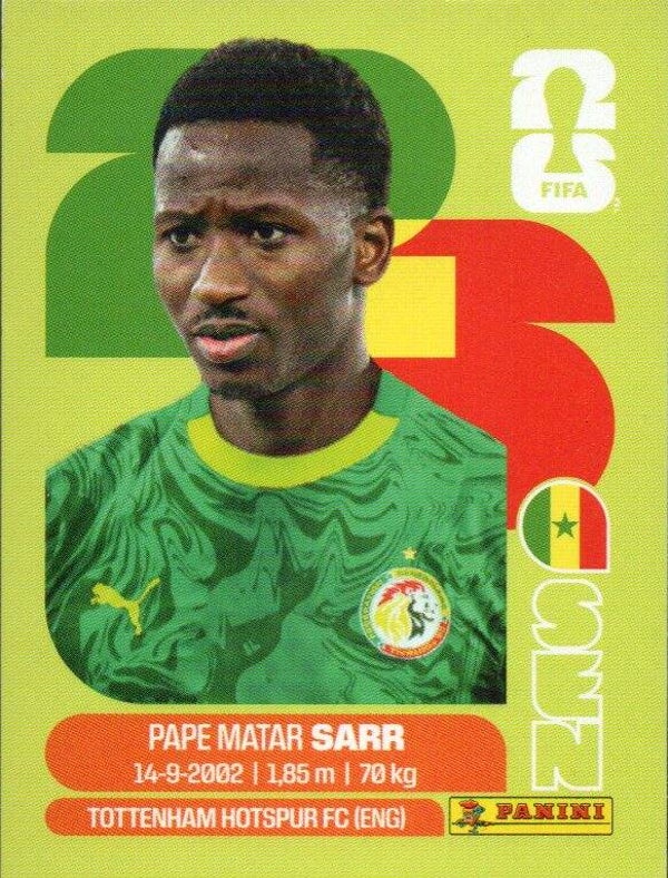 #SEN 10: Pape Matar Sarr (Senegal) - Panini FIFA World Cup 2026 Canada, USA, Mexico. United Edition