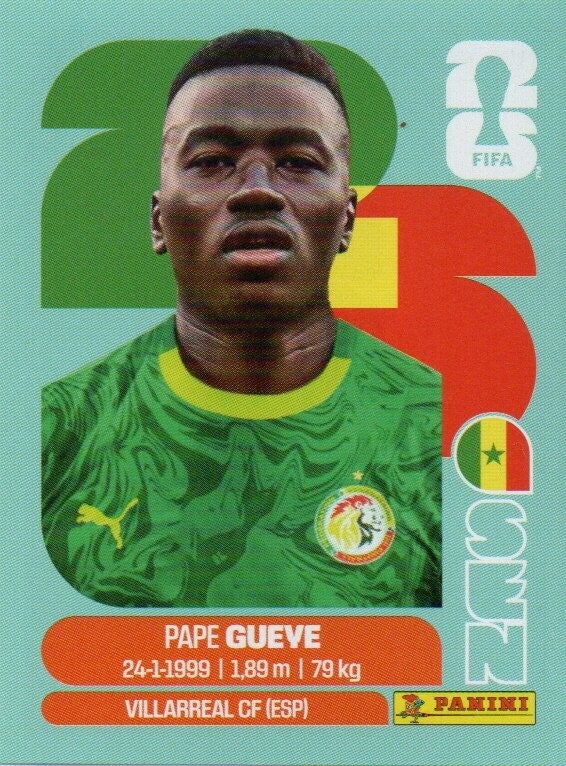 #SEN 11: Pape Gueye (Senegal) - Panini FIFA World Cup 2026 Canada, USA, Mexico. Standaard Editie