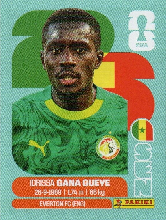 #SEN 9: Idrissa Gana Gueye (Senegal) - Panini FIFA World Cup 2026 Canada, USA, Mexico. Standaard Editie
