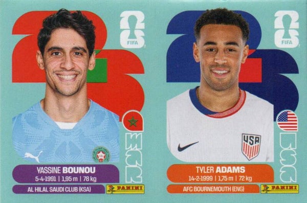 Type: Stickervel (2 stuks) - Panini FIFA World Cup 2026 Canada, USA, Mexico. Standaard Editie