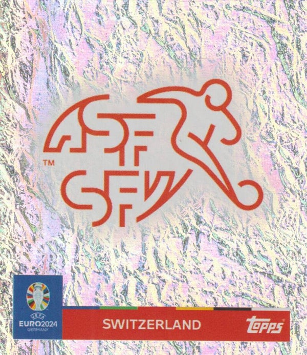 #SUI-1: EMBLEEM SWITzERLAND FOIL - TOPPS UEFA EURO 2024 GERMANY