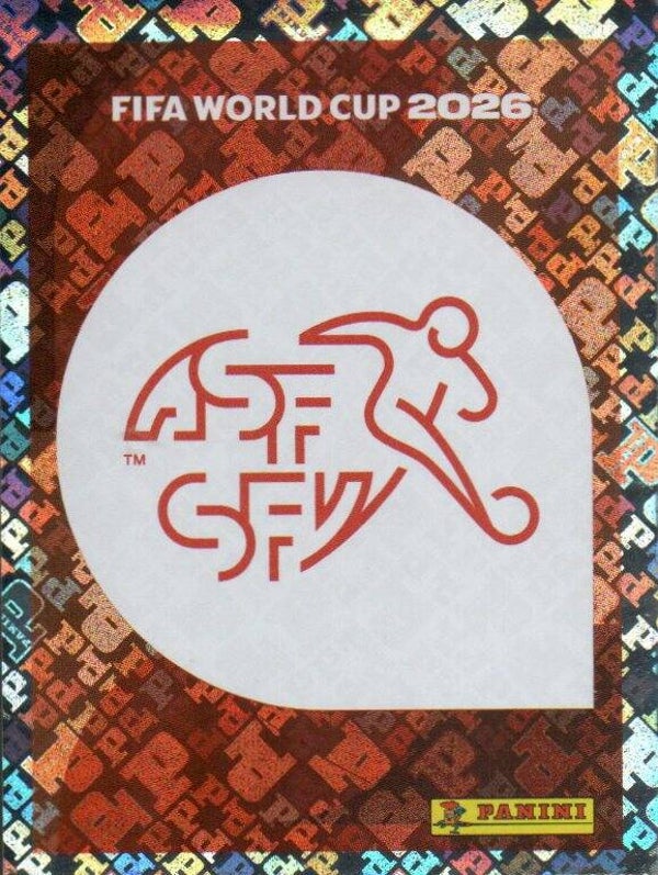 #SUI 1: Team Badge (Switzerland) - Panini FIFA World Cup 2026 Canada, USA, Mexico. Standaard Editie