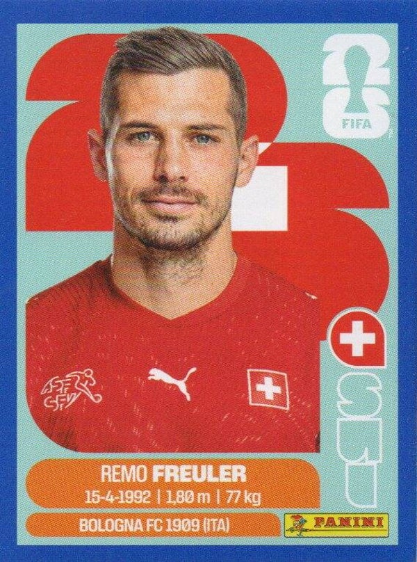 #SUI 11: Remo Freuler (Switzerland) - Panini FIFA World Cup 2026 Canada, USA, Mexico. Blue Border Parallel