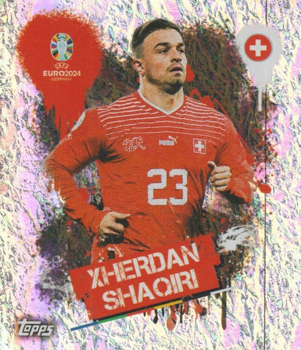 #SUI-3: XHERDAN SHAQIRI (SWITZERLAND) FOIL - TOPPS UEFA EURO 2024 GERMANY