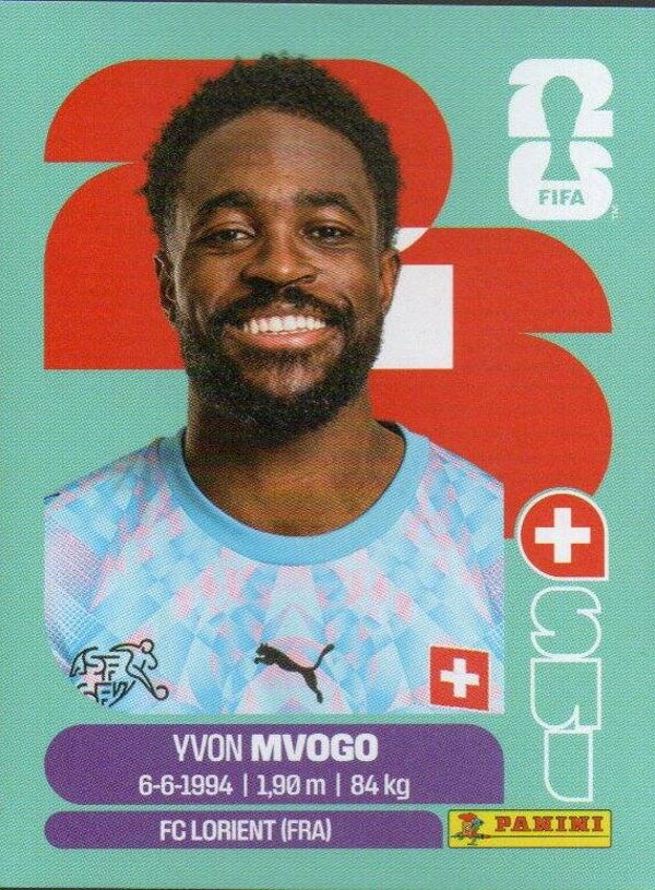 #SUI 3: Yvon Mvogo (Switzerland) - Panini FIFA World Cup 2026 Canada, USA, Mexico. Standaard Editie