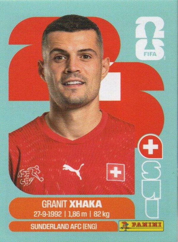 #SUI 9: Granit Xhaka (Switzerland) - Panini FIFA World Cup 2026 Canada, USA, Mexico. Standaard Editie