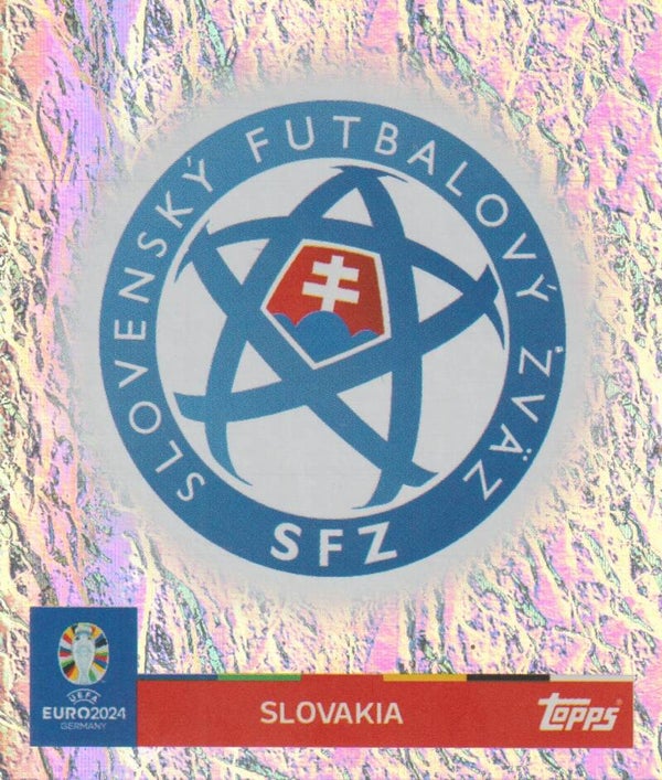 #SVK-1: EMBLEM SLOVAKIA FOIL - TOPPS UEFA EURO 2024 GERMANY