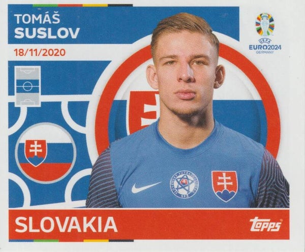 #SVK-15: TOMÁS SUSLOV (SLOVAKIA) - TOPPS UEFA EURO 2024 GERMANY