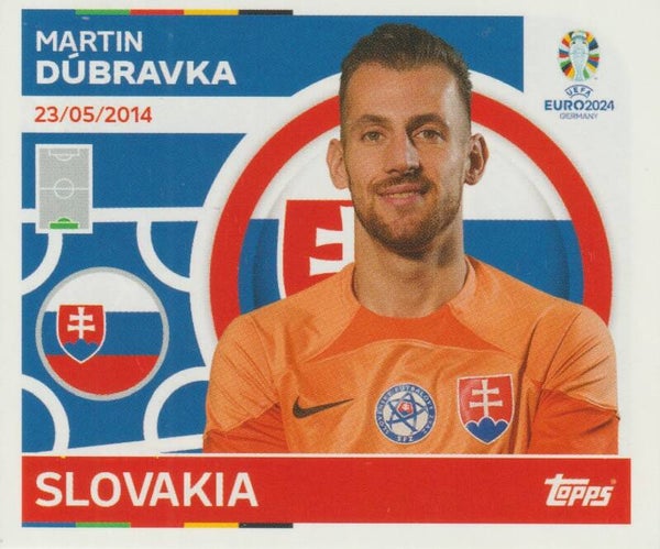#SVK-4: MARTIN DÚBRAVKA (SLOVAKIA) - TOPPS UEFA EURO 2024 GERMANY