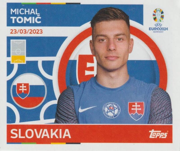 #SVK-7: MICHAL TOMIC (SLOVAKIA) - TOPPS UEFA EURO 2024 GERMANY