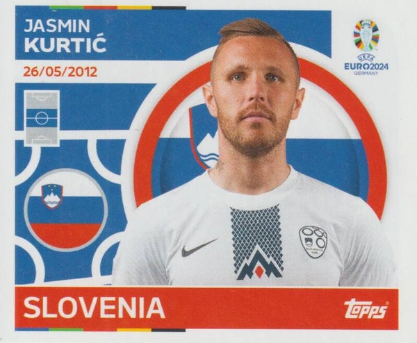 #SVN-14: JASMIN KURTIC (SLOVENIA) - TOPPS UEFA EURO 2024 GERMANY