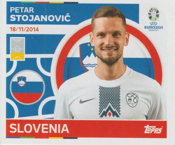 #SVN-8: PETAR STOJANOVIC (SLOVENIA) - TOPPS UEFA EURO 2024 GERMANY