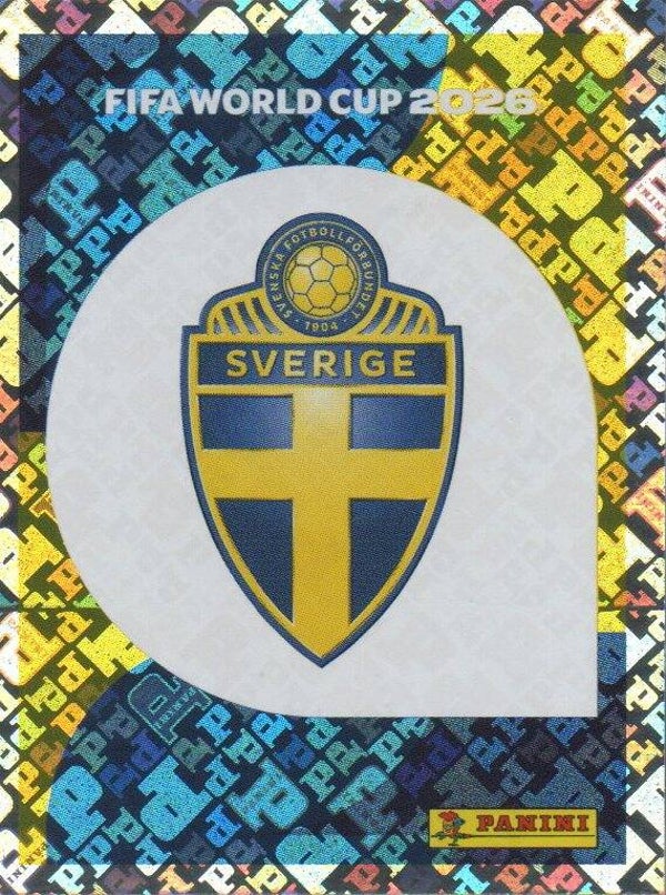#SWE 1: Team Badge (Sweden) - Panini FIFA World Cup 2026 Canada, USA, Mexico. Standaard Editie