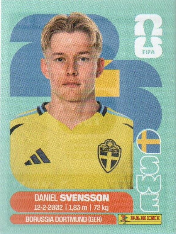 #SWE 14: Daniel Svensson (Sweden) - Panini FIFA World Cup 2026 Canada, USA, Mexico. Standaard Editie