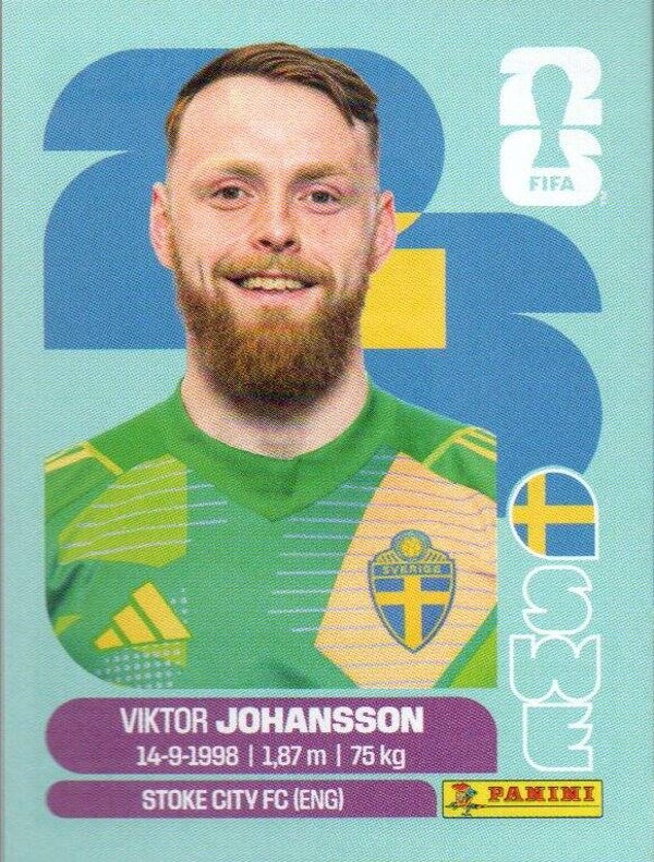#SWE 2: Viktor Johansson (Sweden) - Panini FIFA World Cup 2026 Canada, USA, Mexico. Standaard Editie