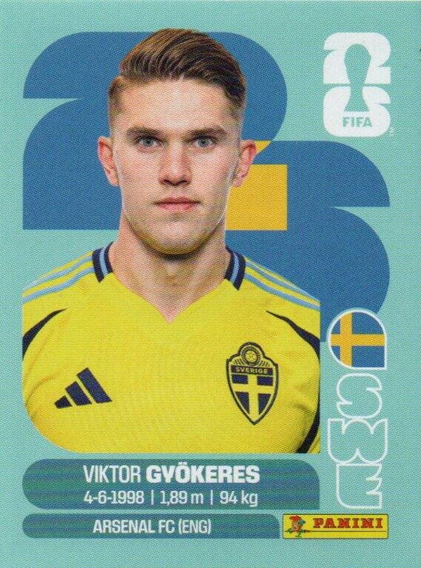 #SWE 20: Viktor Gyökeres (Sweden) - Panini FIFA World Cup 2026 Canada, USA, Mexico. Standaard Editie