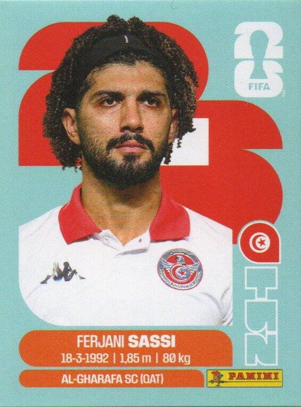 #TUN 11: Ferjani Sassi (Tunisia) - Panini FIFA World Cup 2026 Canada, USA, Mexico. Standaard Editie