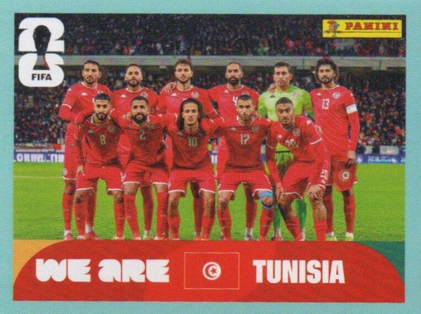#TUN 13: Teamfoto (Tunisia) - Panini FIFA World Cup 2026 Canada, USA, Mexico. Standaard Editie