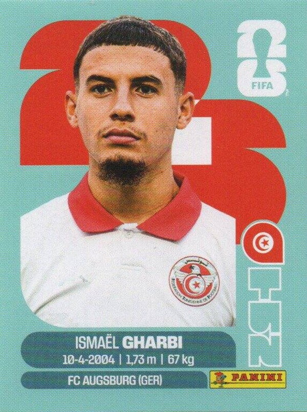 #TUN 18: Ismaël Gharbi (Tunisia) - Panini FIFA World Cup 2026 Canada, USA, Mexico. Standaard Editie