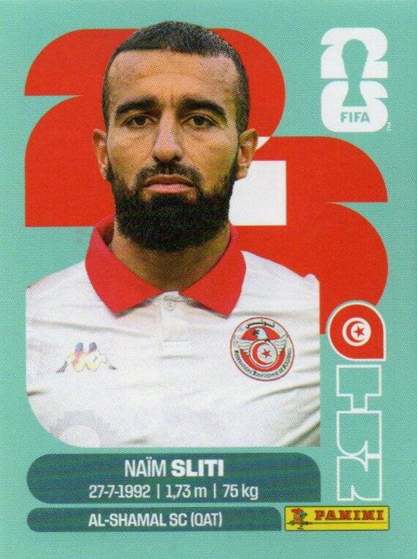 #TUN 20: Naïm Sliti (Tunisia) - Panini FIFA World Cup 2026 Canada, USA, Mexico. Standaard Editie