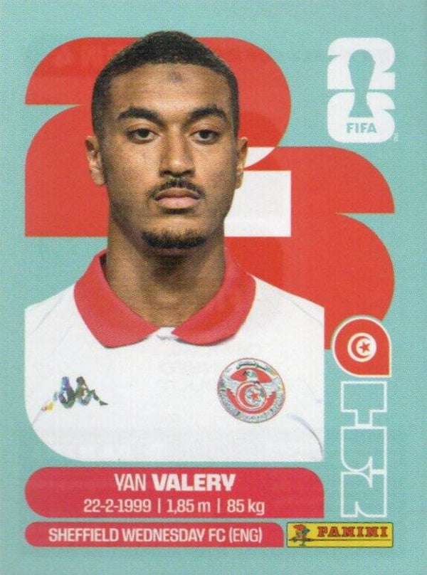 #TUN 4: Yan Valery (Tunisia) - Panini FIFA World Cup 2026 Canada, USA, Mexico. Standaard Editie