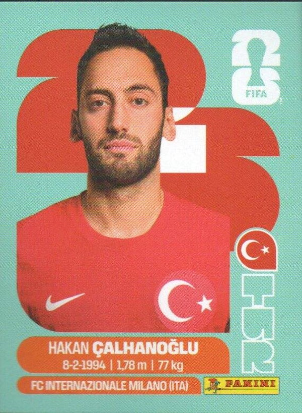 #TUR 11: Hakan Çalhanoglu (Türkiye) - Panini FIFA World Cup 2026 Canada, USA, Mexico. Standaard Editie