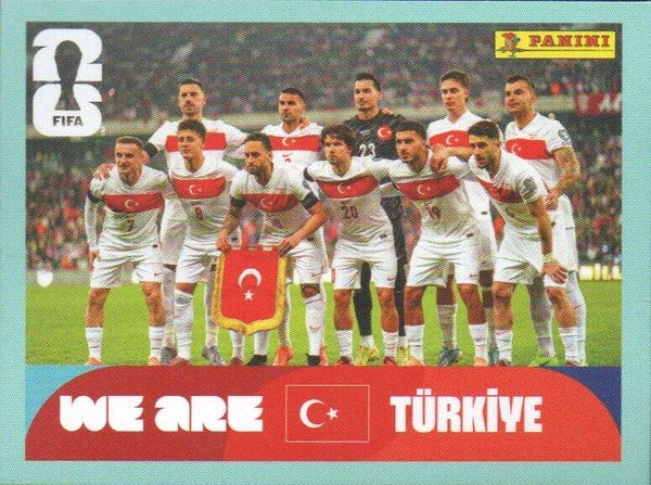#TUR 13: Teamfoto (Türkiye) - Panini FIFA World Cup 2026 Canada, USA, Mexico. Standaard Editie