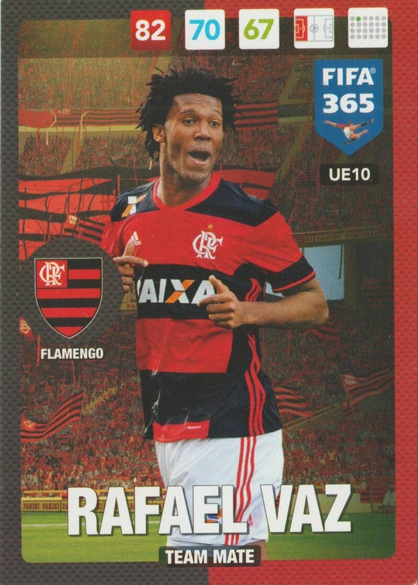 #UE10: Rafael Vaz (Flamengo) Panini FIFA 365 - Adrenalyn XL 2017 Update Edition