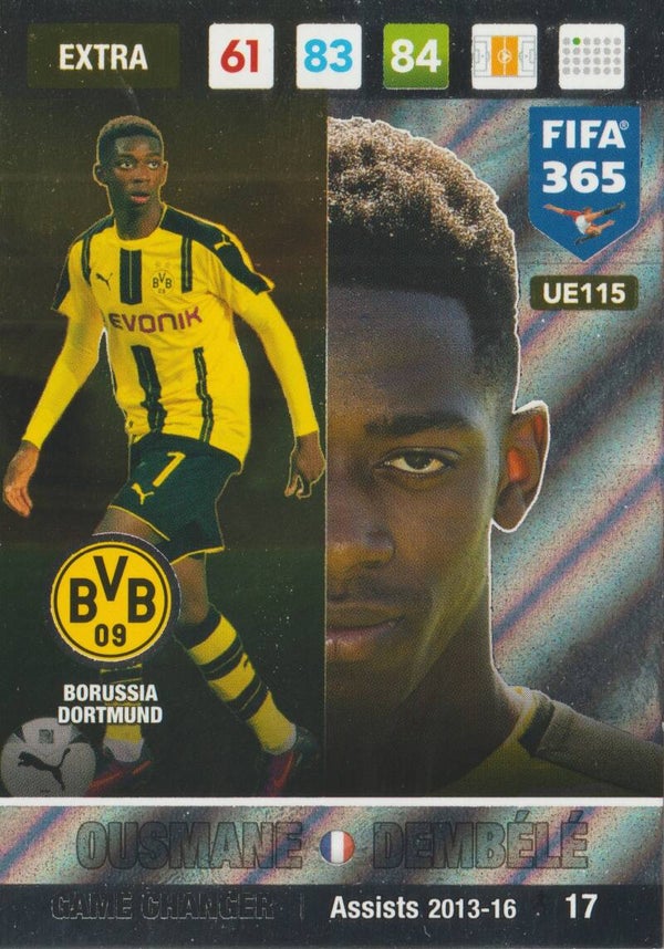 #UE115: Ousmane Dembélé (Borussia Dortmund)  Panini FIFA 365 - Adrenalyn XL 2017 Update Edition