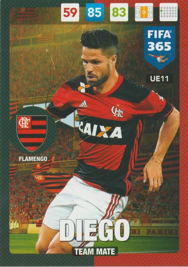 #UE11: Diego (Flamengo) Panini FIFA 365 - Adrenalyn XL 2017 Update Edition
