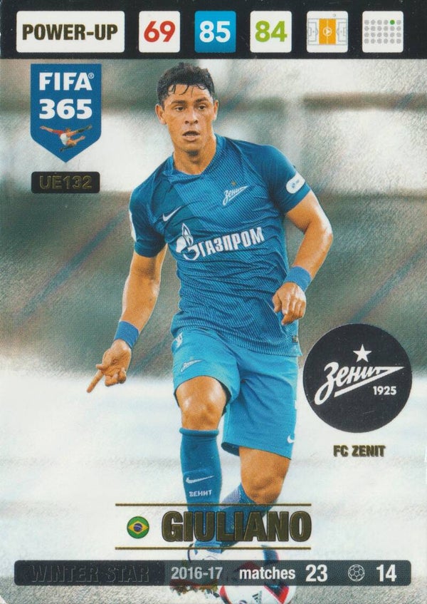 #UE132: Giuliano (FC Zenit) Panini FIFA 365 - Adrenalyn XL 2017 Update Edition