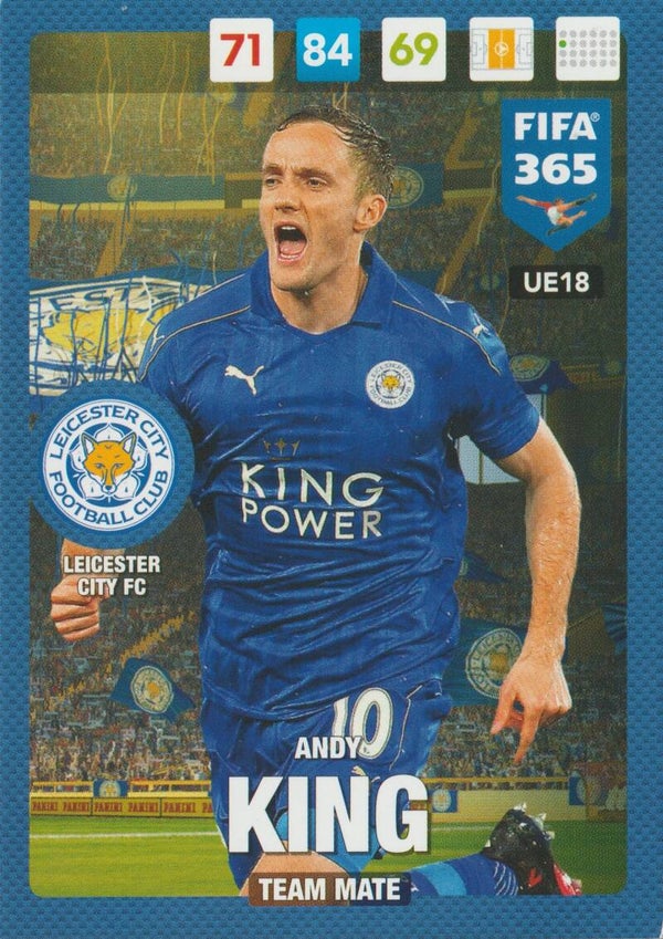 #UE18: Andy King (Leicester City FC) Panini FIFA 365 - Adrenalyn XL 2017 Update Edition