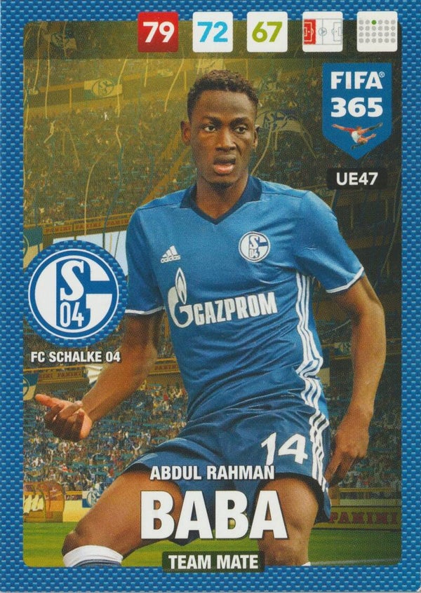 #UE47: Abdul Rahman Baba (FC Schalke 04) Panini FIFA 365 - Adrenalyn XL 2017 Update Edition