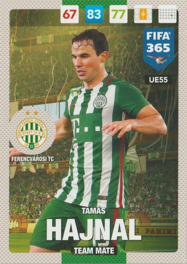 #UE55: Tamás Hajnal (Ferencvarosi TC) Panini FIFA 365 - Adrenalyn XL 2017 Update Edition
