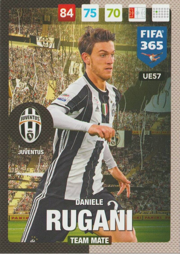 #UE57: Daniele Rugani (Juventus) Panini FIFA 365 - Adrenalyn XL 2017 Update Edition