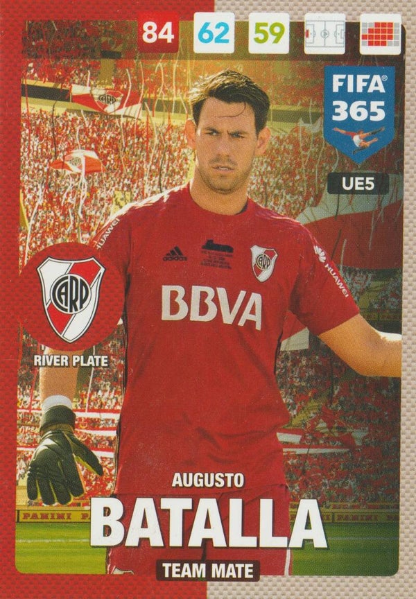#UE5: Augusto Batalla (River Plate) Panini FIFA 365 - Adrenalyn XL 2017 Update Edition