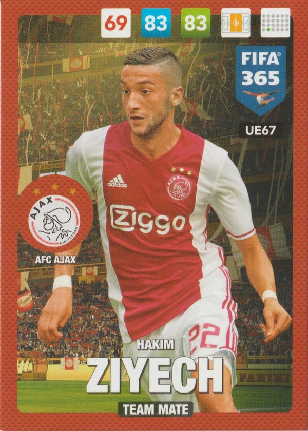 #UE67: Hakim Ziyech (AFC Ajax) Panini FIFA 365 - Adrenalyn XL 2017 Update Edition