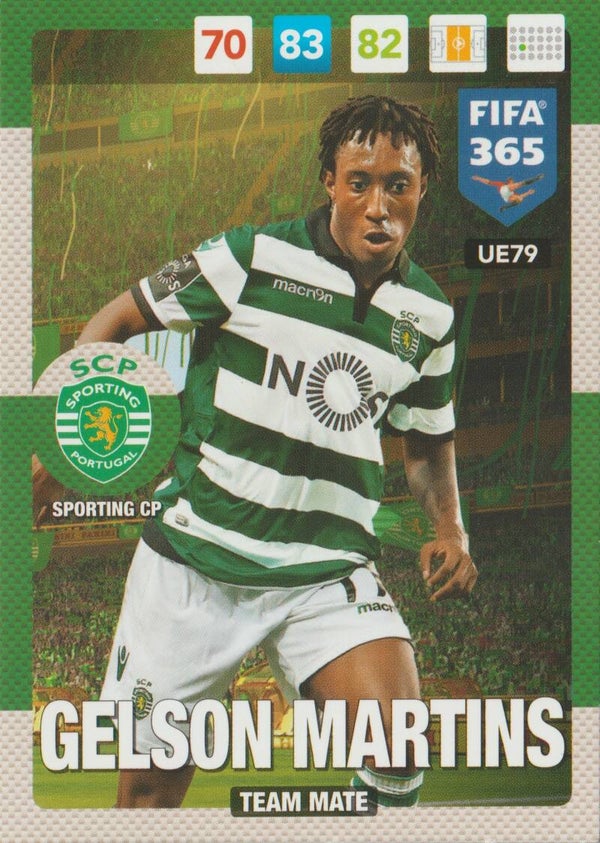 #UE79: Gelson Martins (Sporting CP) Panini FIFA 365 - Adrenalyn XL 2017 Update Edition