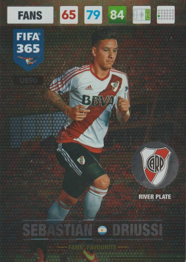 #UE90: Sebastián Driussi (River Plate)  Panini FIFA 365 - Adrenalyn XL 2017 Update Edition