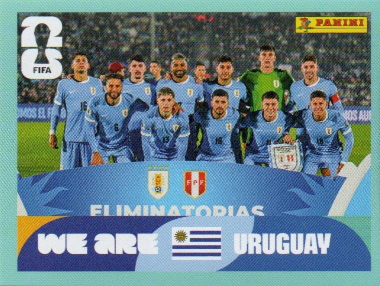 #URU 13: Team Foto (Uruguay) - Panini FIFA World Cup 2026 Canada, USA, Mexico. Standaard Editie
