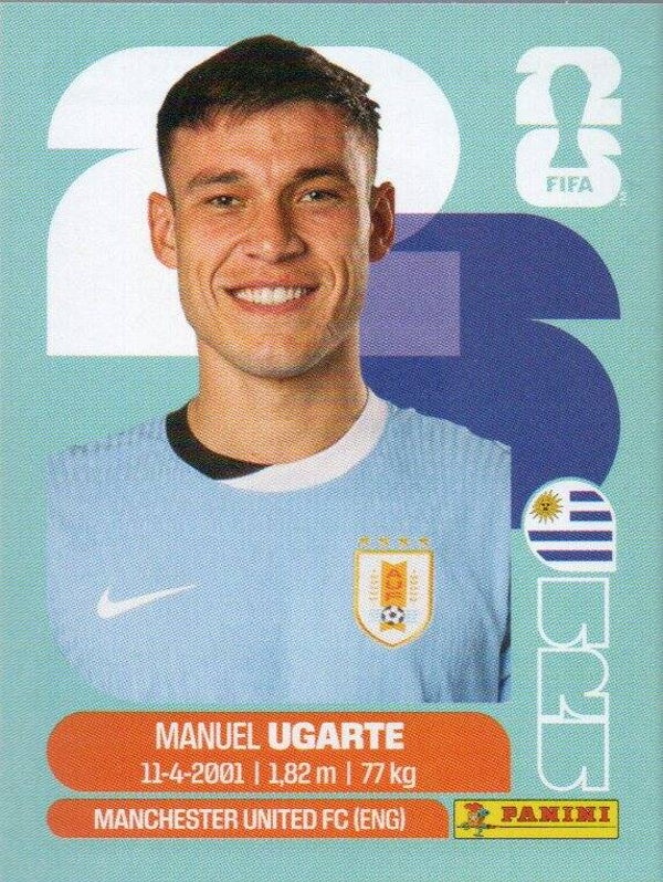 #URU 14: Manuel Ugarte (Uruguay) - Panini FIFA World Cup 2026 Canada, USA, Mexico. Standaard Editie