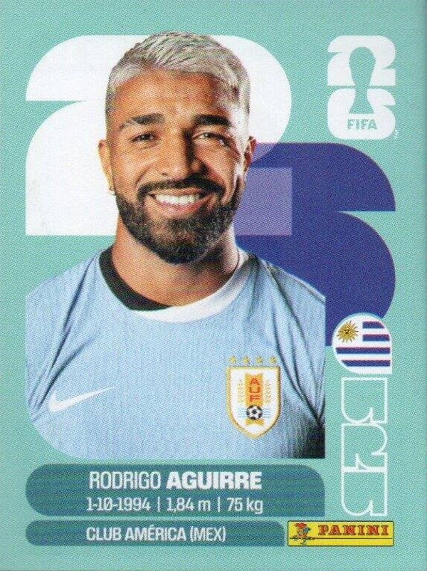 #URU 19: Rodrigo Aguirre (Uruguay) - Panini FIFA World Cup 2026 Canada, USA, Mexico. Standaard Editie