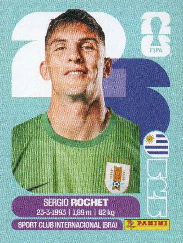 #URU 2: Sergio Rochet (Uruguay) - Panini FIFA World Cup 2026 Canada, USA, Mexico. Standaard Editie